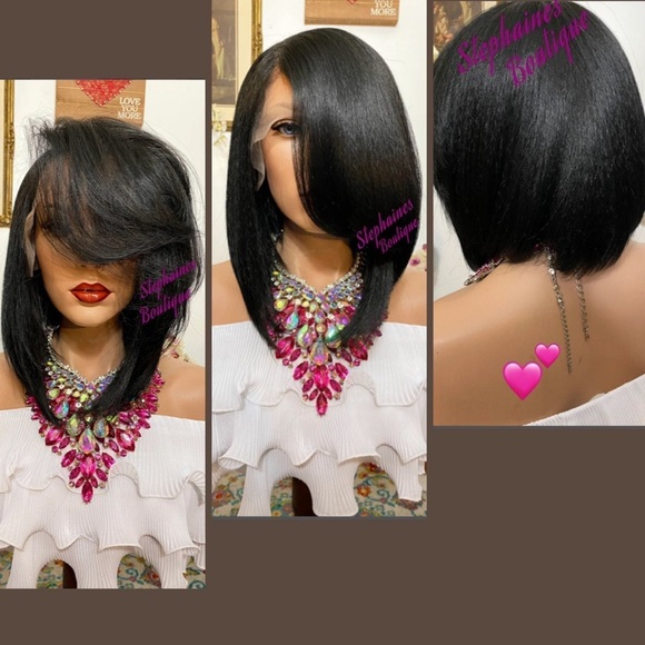 Human Hair Blended Lace Front Wig